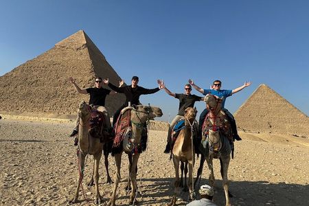 Pyramids Sphinx Camel Ride Egyptian Museum Bazar private day tour