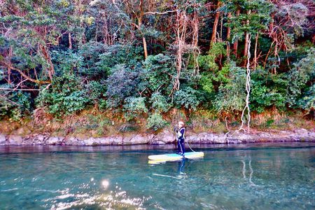 SUP downriver tour at Niyodo river