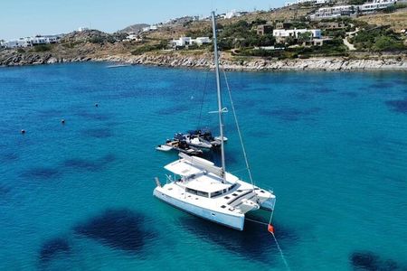 Athens Riviera Catamaran tour with fresh Meal Drinks and Swimming