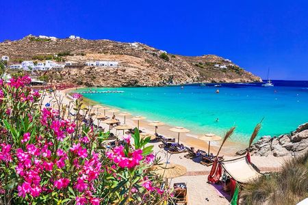 Deluxe Cruise-Friendly Mykonos Beach Bliss & Town Stroll