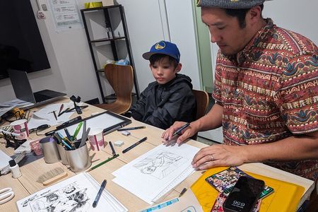 Tokyo Manga Drawing Workshop Guided by Active Pro Manga Artist