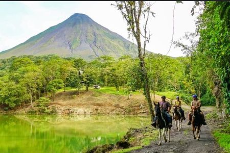 Horseback Riding to the Arenal River or the Volcano