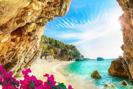 Corfu Shore Excursion with Beach Retreat or Boat Cave Trip