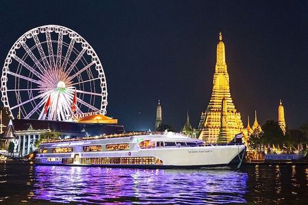 Bangkok: White Orchid Chao Phraya Dinner Cruise free Beer
