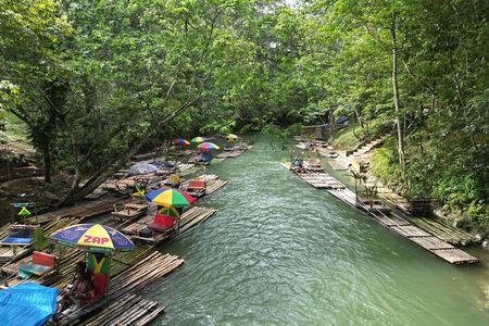 Private Bamboo Rafting with Limestone Massage in Mobay