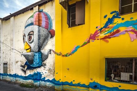 Phuket: Old Town Morning Street Art Walking Tour with Lunch