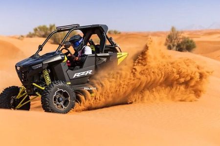 Desert Safari with 30 minutes Buggy Ride with Camel Ride & Dinner