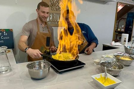 Peruvian Vegan Cooking Class, cocktails, Local Market Tour Cusco