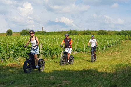 Off-road scooter tour tasting 2 wines in La Louvière