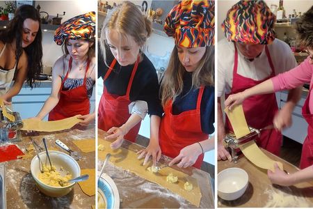 Intimate and authentic Pasta Lesson & Chianti wine. Free parking