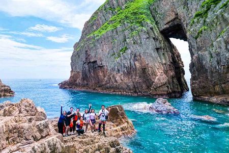 Sai Kung Island Hopping Trip Four Sea Arches in Hong Kong