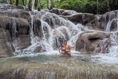 Blue Hole, Secret Falls & River Rapids Tubing from Montego Bay
