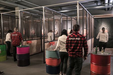 85 minutes indoor axe and knife throwing 