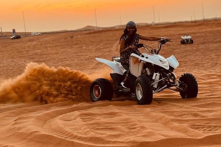 Dubai Morning Desert Safari Sand Boarding & Camel Ride ( jeep)