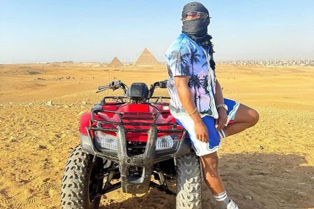 Giza Pyramids, Camel ride and Shopping with ATV Quad bike