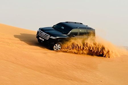 Evening desert safari with camel ride and BBQ dinner