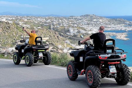 Discover Mykonos ATV Tour with 650cc Quads