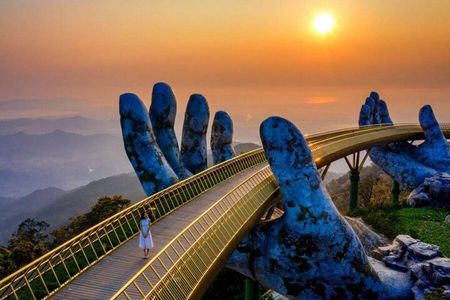 Golden Bridge-Marble & Monkey Mountain-Seafood Lunch By Private
