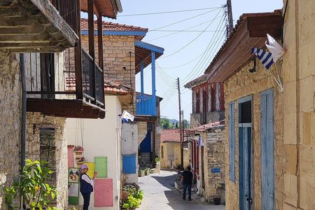 Pafos: Troodos mountain's villages, guided tour wine testing F/D