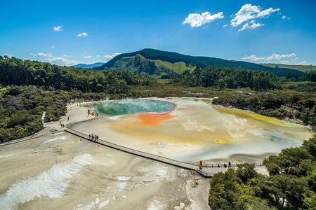Rotorua to Auckland via Taupo and Hamilton Gardens Tour (one-way)