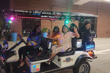 Bar Crawl on a Rollin Disco Ball Golf Cart in Charlotte