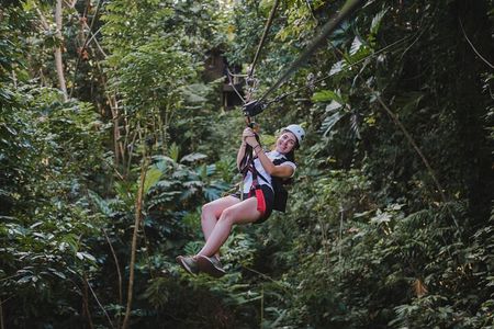 El Yunque Ziplining with River and Beach Visit