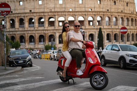 Vespa Scooter Tour in Rome with RomeIsMyLove Pro Photo Team
