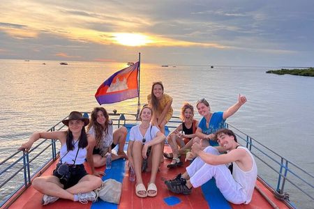 Angkor Sunrise & Floating Village Sunset Full-Day Siem Reap Tour
