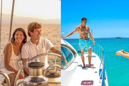 Multimillion Yacht Cruise Sunset Snorkel whale watch Hotel PICKUP