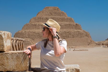 Giza Pyramids, Saqqara & Memphis Tour with Camel Ride & Lunch