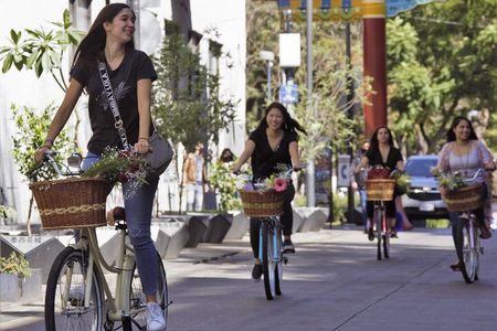 Bike adventure through the Historic Center of Mexico City