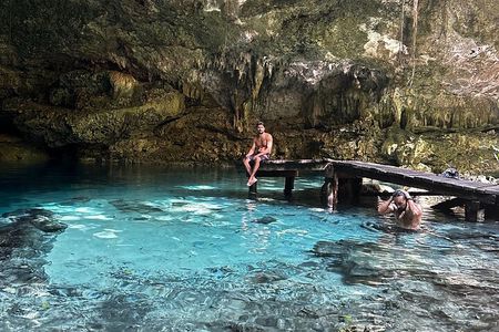 E-bike cenote jungle city tour in Playa del Carmen