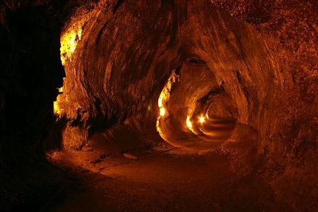 Volcano National Park and Rainbow Fall in Hilo, Hawaii
