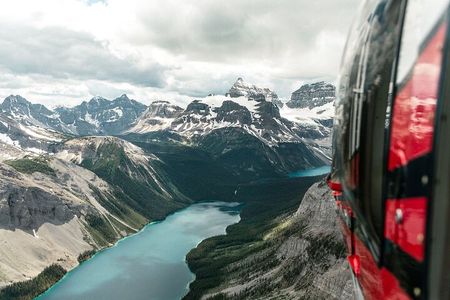45 mins Helicopter tour to Mt Assiniboine & its Glaciers in Banff