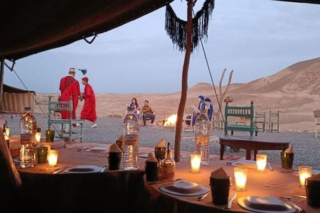 Agafay Sunset Dinner and Camel Ride