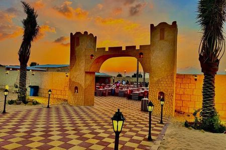 Premium 5 Stars BBQ Dinner with Desert Safari Sandboarding & Show