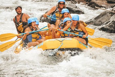 Upper Clear Creek Whitewater Rafting plus Cliffside Zipline from Idaho Springs