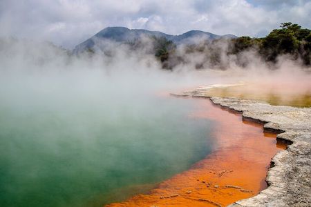 From Auckand: Waiotapu and Polynesian Spa Rotorua Day Tour