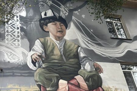 Bishkek Street Murals , Mosaics Arts and Kyrgyz Nomadic History