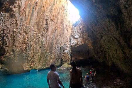 Kayak excursion to Cala de Moraig, Fish Cave and Testos