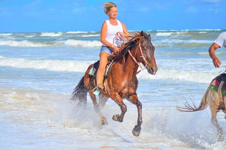 Ride Horses at the Beach with free transportation.