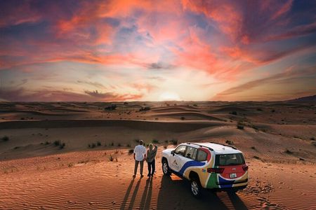 Dubai Desert Safari Thrill: Camel Ride, Live shows, BBQ & Spirits