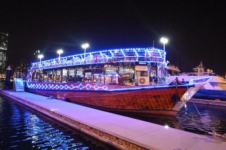 Luxury Dinner at Traditional Dhow Cruise Dubai Marina with Charm