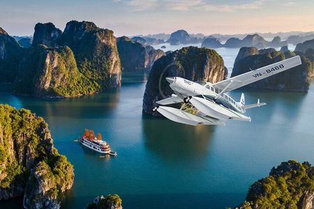 Halong Bay Seaplane and Luxury Cruise: Stunning Views of the Bay