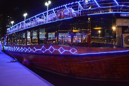 Dubai Marina Unique Dhow Cruise Buffet Dinner and Belly Dance
