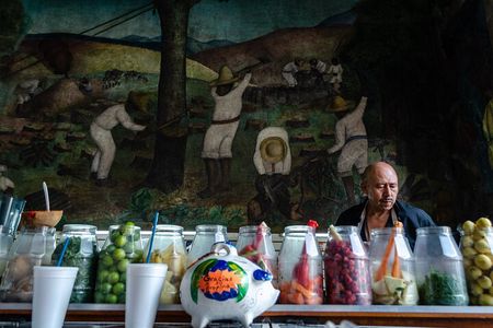 Brushstrokes and Cantina. In depth muralism + mezcal