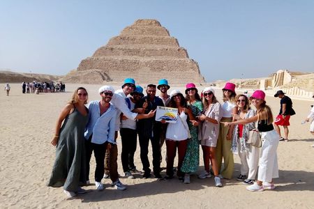 Memphis, Saqqara and the Pyramids of Giza from Cairo