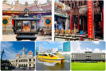 Saigon City and Chinatown Exploration with Water Bus Adventure