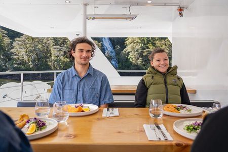 Milford Sound Luxury Lunch Cruise onboard The Fiordland Jewel