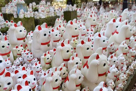 Private Tour - Thousands of lucky cats! Go by tram, Gotokuji Tour